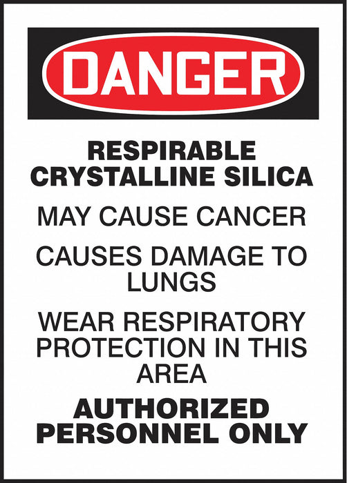 Safety Label 7 in x 5 in Vinyl PK5
