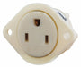 Flanged Receptacle Single Outlet 3 Wires