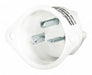 Flanged Inlet White 20 A Oval 6-20P