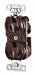 Receptacle Brown 15A Back/Side 2 Poles