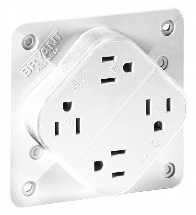 Recept White 15 A 2P3W Back Side 1PK