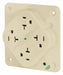Receptacle Ivory Quad Outlet 20A 3 Wires