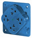 Receptacle Blue Quad Outlet 20A 125VAC