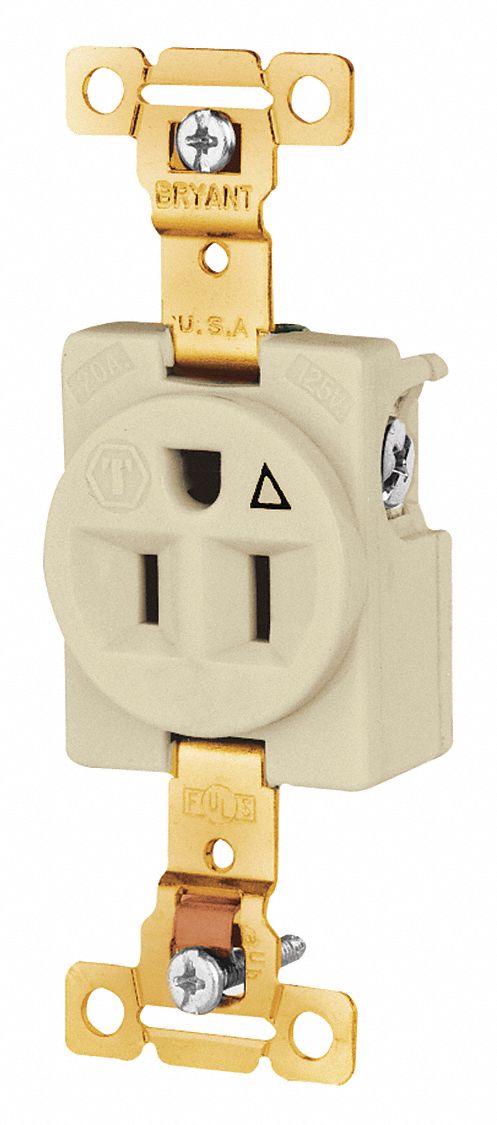 Receptacle Single Outlet 15A 2 Poles