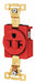 Receptacle Red 20A 125VAC Single Outlet