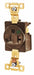 Receptacle Brwn 20A 125VAC Single Outlet