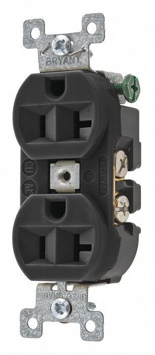 Receptacle Blk 20A 125VAC Duplex Outlet
