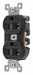Receptacle Blk 20A 125VAC Duplex Outlet