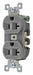 Receptacle Gray 20A 125VAC Duplex Outlet