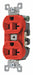 Receptacle Red 20A 125VAC Duplex Outlet