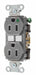 Receptacle Gry 15A 125VAC Duplex Outlet