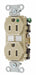 Receptacle Ivory 15A Nylon Duplex Outlet