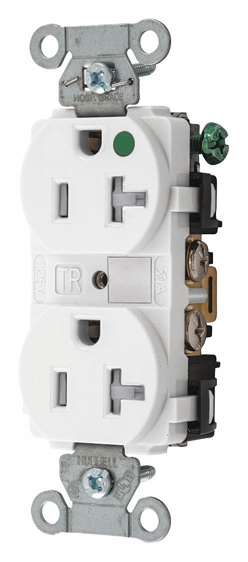 Receptacle White 125VAC Tamper Resistant