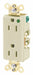 Receptacle Ivory 15A Back/Side 125VAC