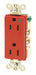 Receptacle Red 15A Hospital Grade 125VAC