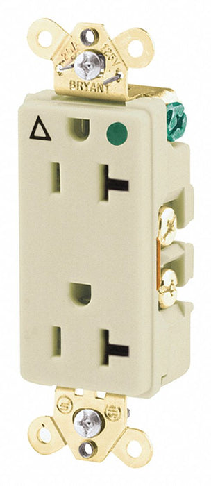 Receptacle Ivory 20A 3 Wires Flush Mount