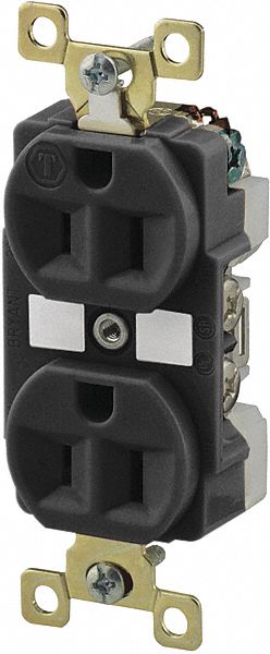 Receptacle Black 15A Weather Resistant
