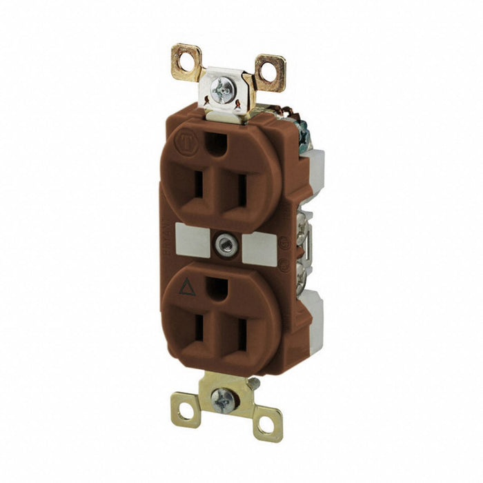 Receptacle Brown 15A Isolated Ground