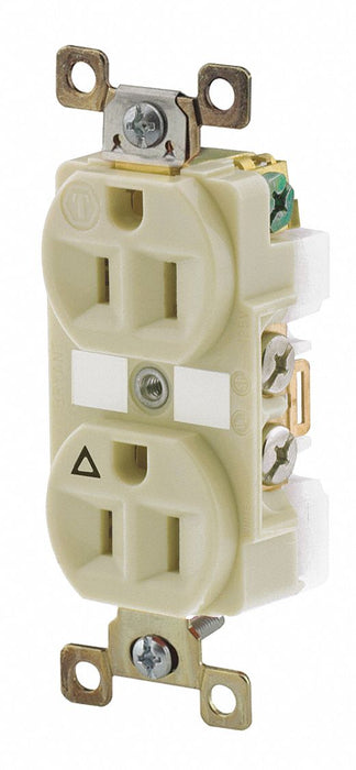 Receptacle Ivory 15A Isolated Ground