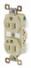 Receptacle Ivory 15A Isolated Ground