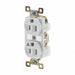 Receptacle White 15A Isolated Ground