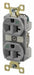 Receptacle Gray 20A Duplex Outlet Nylon