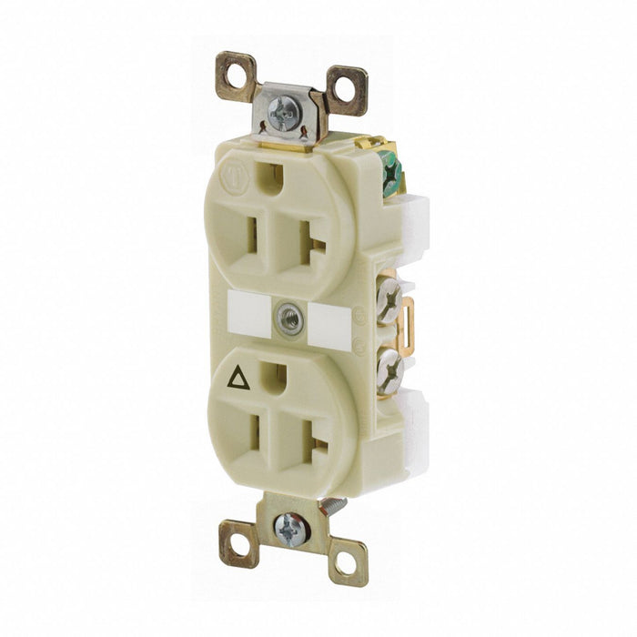 Receptacle Ivory 20A Duplex Outlet Nylon
