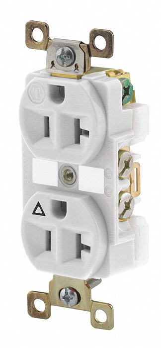 Receptacle Ivory 20A Duplex Outlet Nylon