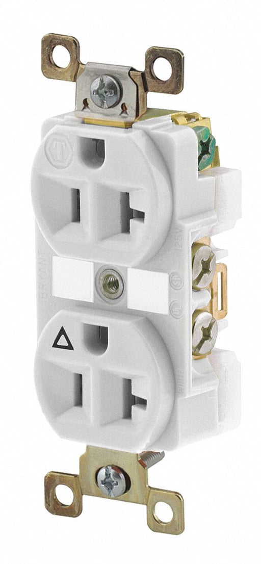 Receptacle Ivory 20A Duplex Outlet Nylon