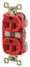 Receptacle Red 20A Weather Resistant