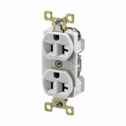 Receptacle White 20A Duplex Receptacles