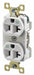 Receptacle White 20A Weather Resistant