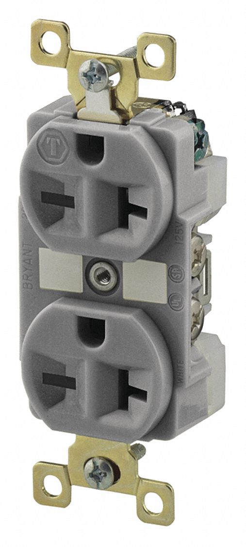 Receptacle Gray 20A 6-20R NEMA Config.