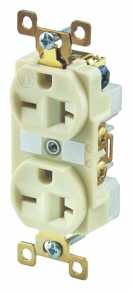 Receptacle Ivory 20A 6-20R NEMA Config.