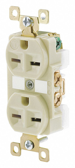 Receptacle Ivory 15A 6-15R NEMA Config.