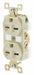 Receptacle Ivory 15A 6-15R NEMA Config.