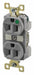 Receptacle Gray 15A 5-15R NEMA Config.