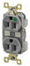 Receptacle Gray 15A 125VAC Illuminated