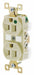 Receptacle Ivory 15A 125VAC Flush Mount