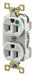 Receptacle White 15A 125VAC Illuminated