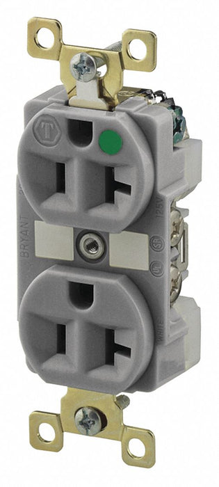 Receptacle Gray 20A 5-20R NEMA Config.