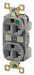 Receptacle Gray 20A 125VAC Illuminated