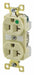 Receptacle Ivory 20A 125VAC Illuminated