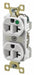 Receptacle White 20A 125VAC Illuminated