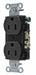 Receptacle Black 15A 5-15R NEMA Config.