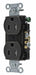 Receptacle Black 15A Tamper Resistant