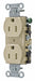Receptacle Ivory 3Wires Tamper Resistant