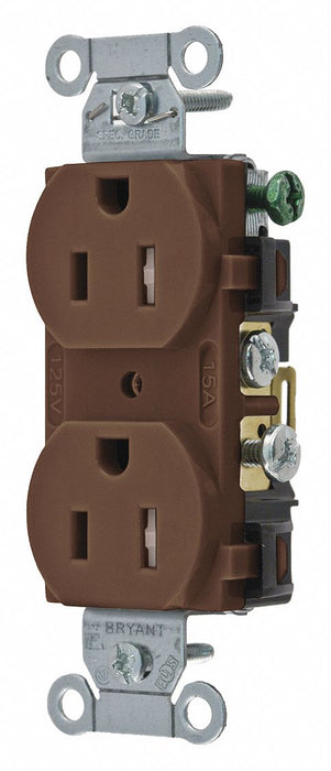Receptacle White 15A Back/Side Wnning