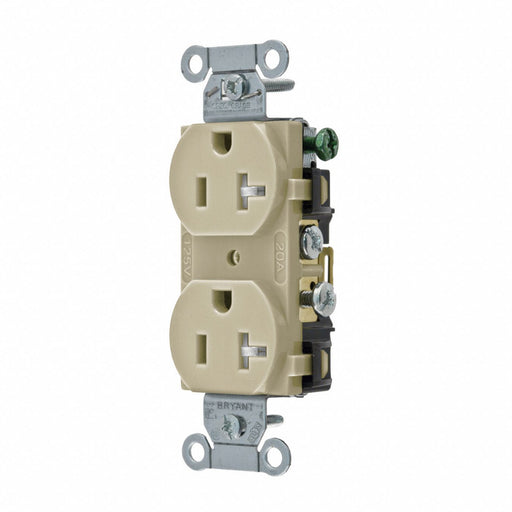 Receptacle Ivory 3 Wires Tamper Resist