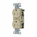 Receptacle Ivory 3 Wires Tamper Resist